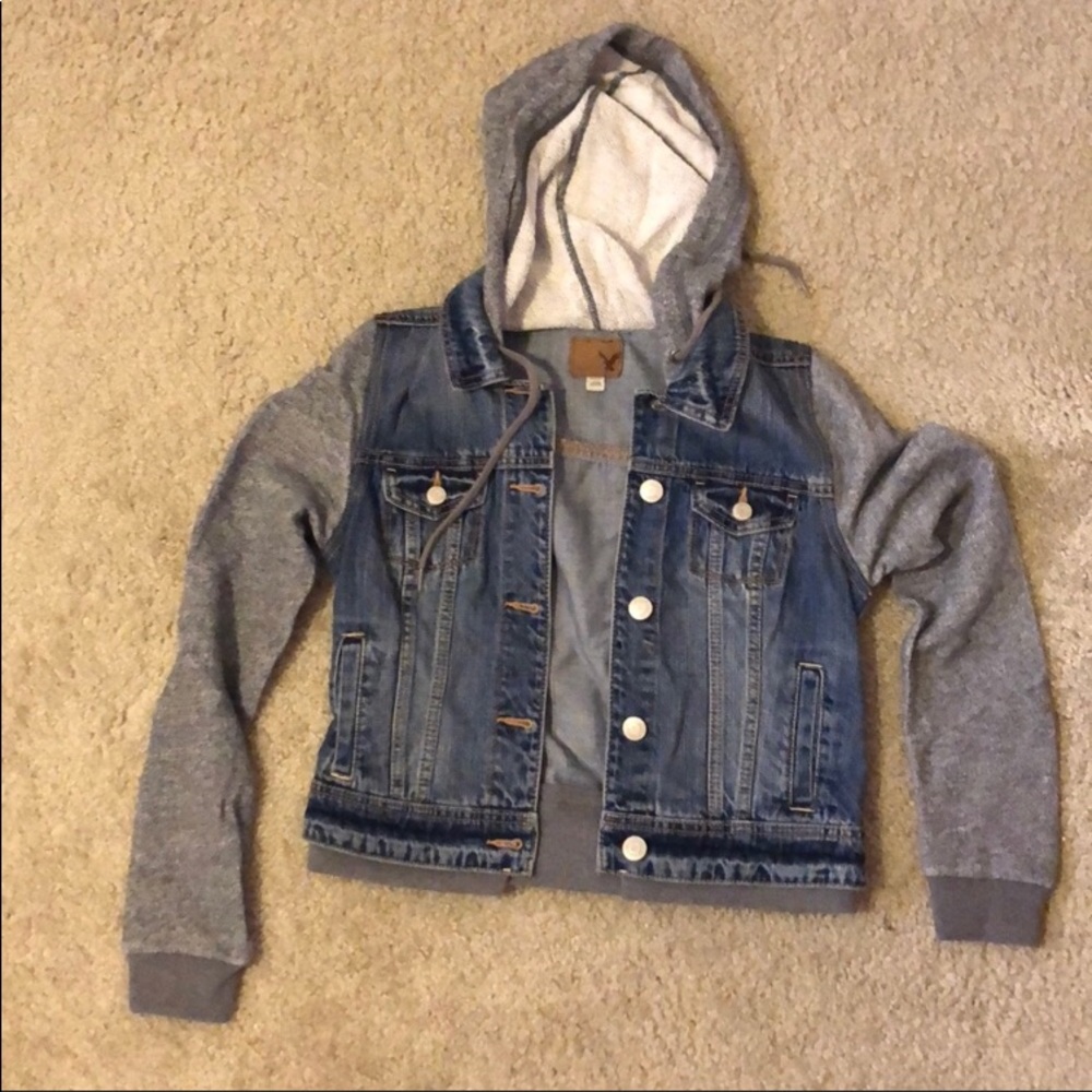 AMERICAN HOODED JEAN JACKET